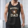 Baseball Dad Fathers Day American USA Flag Men Boys Kids Men Tank Top