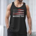 Baseball Dad Father's Day US Flag Baseball Men Tank Top