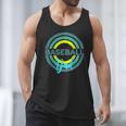 Baseball Dad With Modern Baseball Circles Men Tank Top