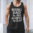 Baseball Dad Pay Drive Clap Dad Duties Fathers Day Men Tank Top