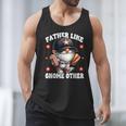 Baseball Dad Saying Hot Dog Gnome Pun For Fathers Day Men Tank Top