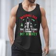 Baseball Dad The Only Thing I Throw Is My Money Father Daddy Men Tank Top