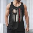 Baseball DAD USA American Flag Fathers Day 4th Of July Men Tank Top