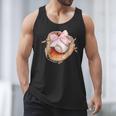 Baseball Drip Ice Cream Coquette Pink Bow Baseball Player Men Tank Top