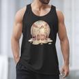 Baseball Drip Ice Cream Melting Illustration Men Tank Top Baseball Drip Ice Cream Melting Illustration Men Tank Top
