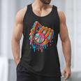 Baseball Drip Ice Cream Sprinkles Baseball Glove For Boys Men Tank Top