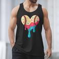 Baseball Drip Melting Ice Cream Baseball Heart Boys Girls Men Tank Top Baseball Drip Melting Ice Cream Baseball Heart Boys Girls Men Tank Top