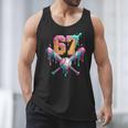Baseball Drip Number 67 Player Men Tank Top