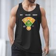 Baseball Father's Day Joke Vintage Baseball Dad Men Tank Top