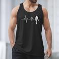 Baseball Heartbeat Pitcher Position Simple Line Art Men Tank Top Baseball Heartbeat Pitcher Position Simple Line Art Men Tank Top