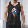 Baseball Ice Cream Drip Baseball Dad Sports Fan Youth Boys Men Tank Top