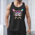 Baseball Ice Cream Drip Number 22 Player 22nd Birthday Men Tank Top Baseball Ice Cream Drip Number 22 Player 22nd Birthday Men Tank Top