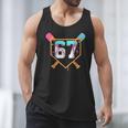 Baseball Ice Cream Drip Number 67 Player Six Seven Meme 6 7 Men Tank Top