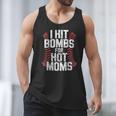Baseball Joke Tee I Hit Bombs For Hot Moms Player Pitcher Men Tank Top Baseball Joke Tee I Hit Bombs For Hot Moms Player Pitcher Men Tank Top
