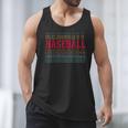 Baseball Layered Text Team Player Coach Youth Men Tank Top