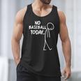 Baseball Lover Sad Stick No Baseball Today Men Tank Top