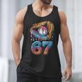 Baseball Player 67 Number 67th Sports Ice Cream Drip Men Tank Top