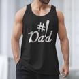 Baseball Player Dad Papa Fathers Day Number One Baseball Dad Men Tank Top