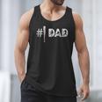 Baseball Player Number One Baseball Dad Father's Day Men Tank Top