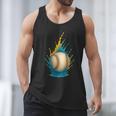 Baseball Splash Team Player For Kids Men Women Men Tank Top