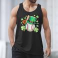 Baseball St Patricks Day Lucky Baseball Player Shamrock Men Tank Top Baseball St Patricks Day Lucky Baseball Player Shamrock Men Tank Top