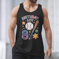 Birthday Boy 8th Birthday Baseball Men Tank Top Birthday Boy 8th Birthday Baseball Men Tank Top