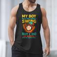 My Boy Might Not Always Swing Baseball Dad Sports Men Tank Top My Boy Might Not Always Swing Baseball Dad Sports Men Tank Top