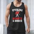 Boys Baseball Valentines Shirt Sterling Hearts Baseball Men Tank Top