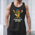 Boys Pizza Theme Baseball Home Hitter Men Tank Top Boys Pizza Theme Baseball Home Hitter Men Tank Top