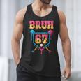 Bruh Baseball Ice Cream Drip Number 67 Player 67th Birthday Men Tank Top