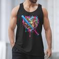 Camo Baseball Heart Drip Valentine Baseball Icecream Boys Men Tank Top Camo Baseball Heart Drip Valentine Baseball Icecream Boys Men Tank Top