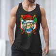 Christmas Baseball Ice Cream Drip Santa Baseball Player Kids Men Tank Top