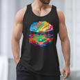 Colorful Baseball Field Home Run Baseball Player Fans Men Tank Top Colorful Baseball Field Home Run Baseball Player Fans Men Tank Top