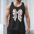 Cute Baseball Coquette Bow For Women Girls Baseball Mama Mom Men Tank Top