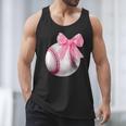 Cute Coquette Baseball Pink Bow Player & Fan Girls Men Tank Top Cute Coquette Baseball Pink Bow Player & Fan Girls Men Tank Top