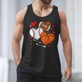 Cute Heart Baseball Basketball Football Valentine Boy Men Men Tank Top Cute Heart Baseball Basketball Football Valentine Boy Men Men Tank Top