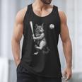 Cute Kitten Playing Baseball Hitter Bat Cool Baseball Cat Men Tank Top Cute Kitten Playing Baseball Hitter Bat Cool Baseball Cat Men Tank Top