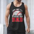 He Got It From His Dad Baseball Dad Legacy Humor Quote Men Tank Top