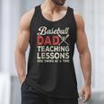 Dad Baseball Dad Teaching Lessons One Swing At A Time Men Tank Top