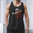 Dominican Republic Santa Christmas Baseball Beisbol Men Tank Top