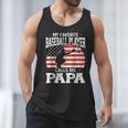 My Favorite Baseball Player Calls Me Papa Baseball Dad Men Tank Top