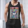 I Hit 100 Days Of School Baseball Ice Cram Drip 100th Boys Men Tank Top