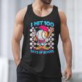 I Hit 100 Days Of School Baseball Ice Cream Drip Men Tank Top I Hit 100 Days Of School Baseball Ice Cream Drip Men Tank Top