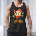 Ice Cream Drip Baseball Christmas Baseball Drip Candy Cane Men Tank Top