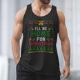 I’Ll Be Home For Christmas Baseball Ugly Sweater Men Tank Top