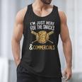 I'm Just Here For The Snacks And Commercials Baseball Men Tank Top I'm Just Here For The Snacks And Commercials Baseball Men Tank Top