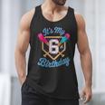 It's My 6th Birthday Baseball Fan Fun Party Celebration Men Tank Top