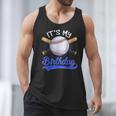 Kids 8th Baseball Birthday Party Boys Sport Fan 8 Years Old Men Tank Top