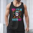 Kids Baseball Drip Bruh It's My 6th Birthday Boy Ice Cream Drip Men Tank Top Kids Baseball Drip Bruh It's My 6th Birthday Boy Ice Cream Drip Men Tank Top