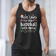 Most Likely To Play Baseball With Santa Christmas Matching Men Tank Top Most Likely To Play Baseball With Santa Christmas Matching Men Tank Top